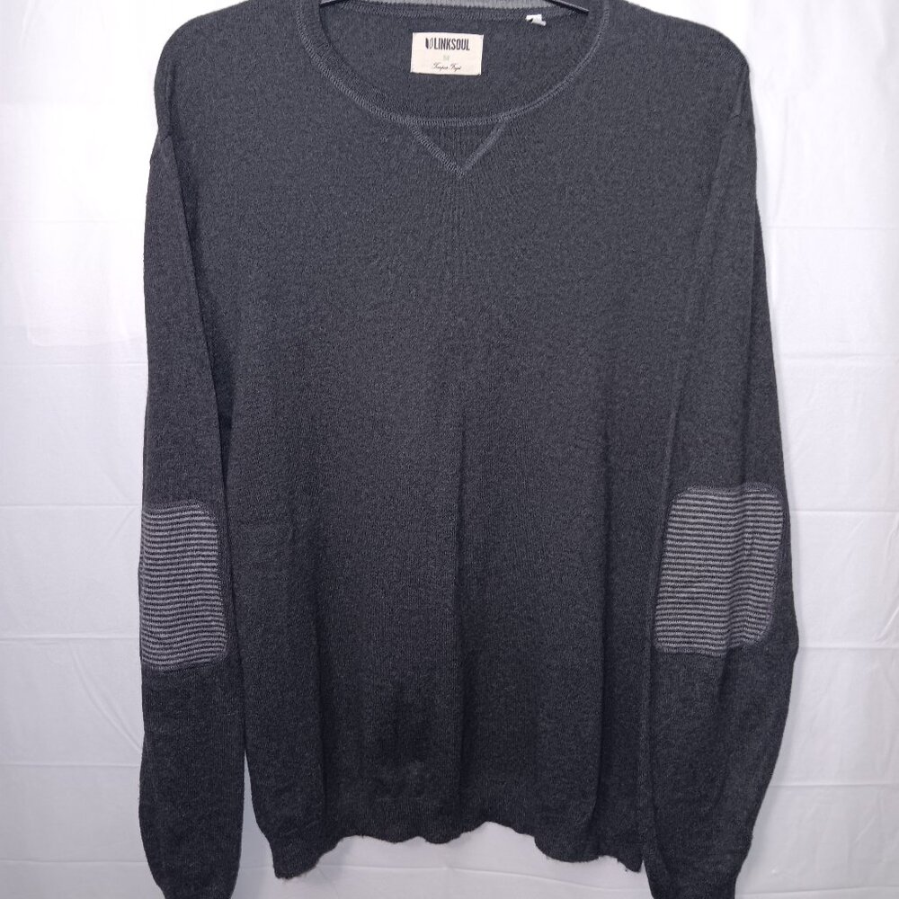 LINKSOUL TEMPUS FUGIT CASHMERE BLEND PULLOVER SWEATER